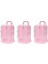 3x Pembe Mini Roller Seyahat Bavul Şeker Kutusu Kişilik Yaratıcı Düğün Şeker Kutusu Bagaj Tramvay Kılıfı Şeker Oyuncak (Yurt Dışından) 1
