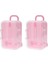 3x Pembe Mini Roller Seyahat Bavul Şeker Kutusu Kişilik Yaratıcı Düğün Şeker Kutusu Bagaj Tramvay Kılıfı Şeker Oyuncak (Yurt Dışından) 2