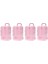 4x Pembe Mini Silindir Seyahat Bavul Şeker Kutusu Kişilik Yaratıcı Düğün Şeker Kutusu (Yurt Dışından) 1