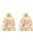 200PCS 9X12CM Sheer Drawstring Kalp Organze Takı Torbaları Düğün Partisi Noel Favor Çantaları (Altın) (Yurt Dışından) 1