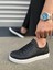 JY165 Elite Bağcıklı Cilt Erkek Günlük Sneaker Ayakkabı Cbt - Siyah 3