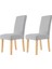 2pcs Sandalye Kapakları Elastik Kadife Yemek Sandalyesi ile Yemek Sandalyeleri Için Sandalye Kapakları Mutfak Açık Gri Için Sandalye Slipcovers (Yurt Dışından) 1