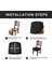 Çıkarılabilir Yıkanabilir Streç Jacquard Sandalye Koltuk Kapakları Toz Önleyici Yemek Odası Sandalyesi Kapak Koltuk Yastık Slipcovers (Yurt Dışından) 5