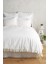 Fırfırlı Nevresim Takımı Beyaz 200X220 Ebatında 3 Parça 1