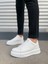 JY007 Alba Bağcıksız Cilt Erkek Günlük Sneaker Ayakkabı Cbt Beyaz 2