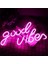 Iyi Vibes Neon Sign Düğün Duvarı Asma USB LED Neon Işık Işaretleri Yatak Odası Dekorasyon Odaları Için Gece Işıkları Dekor (Yurt Dışından) 2