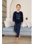 Strong Desenli Welsoft Erkek Çocuk Pijama Takımı - Lacivert 4