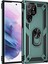 Samsung Galaxy S21 Ultra Kılıf Sofya Yüzüklü Silikon Kapak - Yeşil 1
