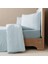 %100 Pamuk Percale Nevresim Seti 240X220 cm Mavi - Juana Serisi 1