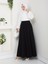 Beli Lastikli Ipli Kot Kloş Etek Siyah 7