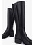 Kadın Hakiki Deri Siyah Topuklu Çizme 33 5030-1 Bn Czm SK25-26 Sıyah Tas Dr 5
