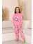 Panda Desenli Welsoft Kız Çocuk Pijama takımı-Pembe - Pembe 1