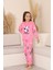 Panda Desenli Welsoft Kız Çocuk Pijama takımı-Pembe - Pembe 5