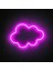 Bulut 3D Baskı Neon LED Pembe 1
