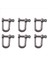 6pcs M6X38MM Düz D-Shackle Kısa Paslanmaz Çelik Aısı 316 (Yurt Dışından) 1