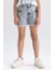 Kız Çocuk Kargo Fit Jean Şort 7