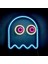 Pacman Ghost 3D Baskı Neon LED Buz Mavisi 1