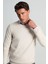 Kaşmir Pamuk Karışım Bisiklet Yaka Latte Rengi Triko 3