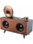 Bluetooth Nostalji Speaker Radyo Gramofon Ahşap Renk Vintage 3