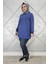 Kadın Nervür Dikim Taş Detaylı Tesettür Tunik 1