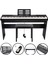 Jwin Sapphire SDP-110 Çekiç Aksiyonlu 88 Tuşlu Dijital Piyano + Tabure - Siyah 5
