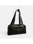 Kadın Siyah Monogram Logolu Deri Omuz Çantası 3