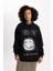 Nirvana Oversize Geniş Kalıp Kapüşonlu Baskılı Kalın Kumaş Sweatshirt 9