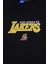 Fit NBA Los Angeles Lakers Oversize Geniş Kalıp Bisiklet Yaka Kısa Kollu Tişört 8