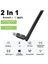 600MBPS USB Wifi Bluetooth Adaptör 2 In1 Ağ Kartı 2.4g 5ghz Çift Bant Wi-Fi Anten Mini Kablosuz Alıcı (Yurt Dışından) 5