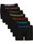 Erkek Siyah 7 li Pamuklu Esnek Boxer Paketi 1