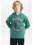Erkek Çocuk NBA Boston Celtics Kapüşonlu Kalın Sweatshirt B4909A823WN 7