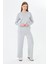 Kadın Modal Kumaş Rahat Kalıp Eşofman Takımı Gri 8509-G 1