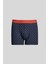 Erkek Lacivert-saks Mavi 3'lü Pamuklu Esnek Boxer Paketi 4
