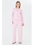 Kadın Modal Kumaş Rahat Kalıp Eşofman Takımı Pembe 8509-P 1