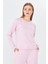 Kadın Modal Kumaş Rahat Kalıp Eşofman Takımı Pembe 8509-P 6