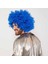 Bfs Mavi Renk Kıvırcık Afro Bonus Peruk 3