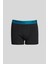 Erkek Sıyah-yesıl 3'lü Pamuklu Esnek Boxer Paketi 5