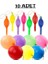 10 Adet Lastikli Zıpzıp Balon Ipli Punch Panç 1