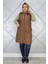 Kadın Kapitone Cepleri Düğme Detaylı Kapitone Yelek 3