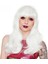 Bfs Beyaz Renk Kahküllü Dalgalı Uzun Parti Peruğu 4