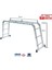 3,5 M 12 Basamak 1.2 mm Alüminyum Katlanır Çok Amaçlı Akrobat Merdiven 1