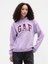 Kadın Açık Lila Relaxed Gap Logo Sweatshirt 1