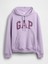 Kadın Açık Lila Relaxed Gap Logo Sweatshirt 2