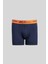 Erkek Lacivert-bordo-antrasit 3'lü Pamuklu Esnek Boxer Paketi 5