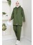 Çift Cepli Kapüşonlu Ikili Takım 1663 - Yeşil 1