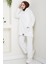 Çift Cepli Kapüşonlu Ikili Takım 1663 - Beyaz 1