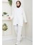 Çift Cepli Kapüşonlu Ikili Takım 1663 - Beyaz 3