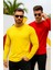 Erkek Sarı-Kırmızı 2'li Paket Basic Uzun Kollu Sporcu Body 4
