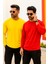 Erkek Sarı-Kırmızı 2'li Paket Basic Uzun Kollu Sporcu Body 5