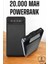 20.000 Mah LED Işıklı LCD Ekran USB Girişli Type-C Lightning Powerbank 2